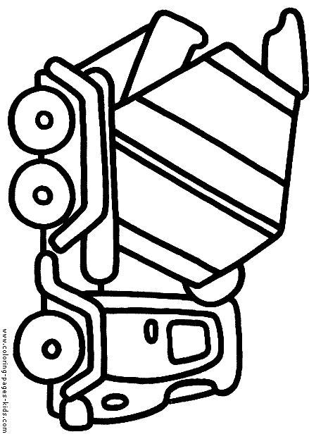 Truck color page, transportation coloring pages, color plate, coloring sheet,printable coloring picture