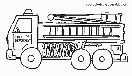 Truck color page, transportation coloring pages, color plate, coloring sheet,printable coloring picture