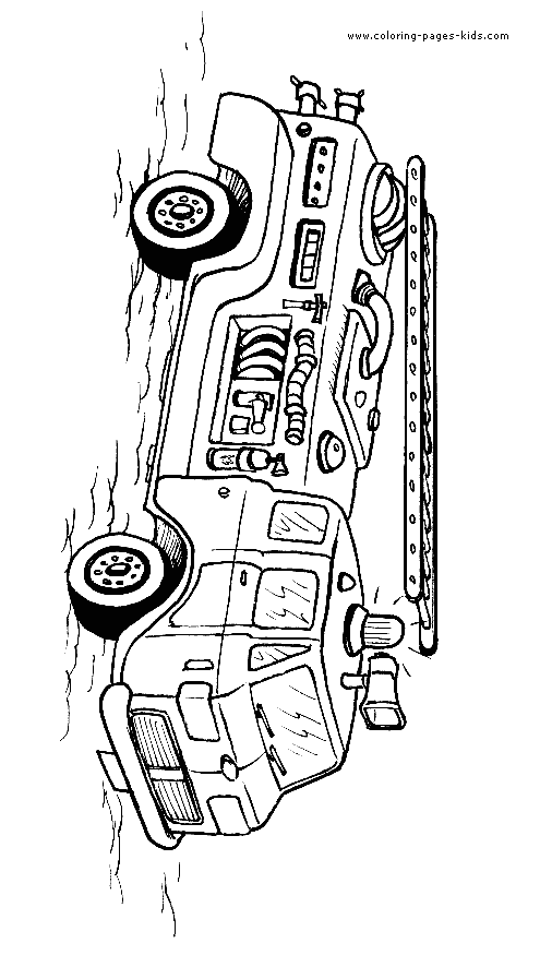 Truck color page, transportation coloring pages, color plate, coloring sheet,printable coloring picture