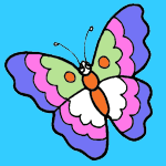 Butterflies coloring pages
