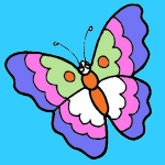 Butterfly coloring pages for kids