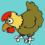 Chickens coloring pages for kids