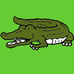Crocodiles coloring pages
