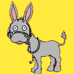 Donkeys coloring pages for kids