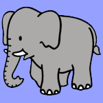 Elephants coloring pages for kids