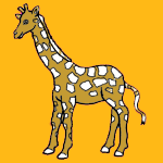 Giraffes coloring pages