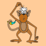 Monkey coloring pages for kids