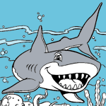 Sharks coloring pages