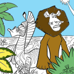 Madagascar coloring pages