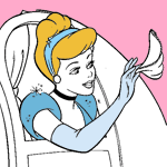 Cinderella coloring pages for kids
