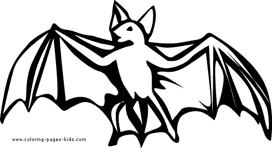 Small bat coloring page