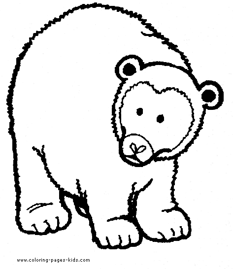 real big bear colouring sheet