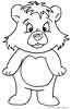 Bear coloring page