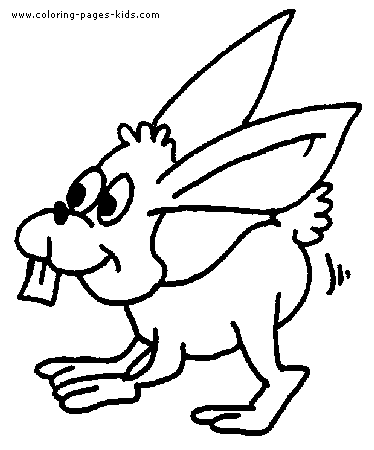 Hopping Bunny coloring picture