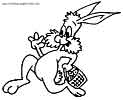 bunny coloring page