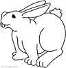 Cute Bunny coloring page for kids