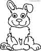 Bunny coloring page