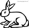 bunny coloring page