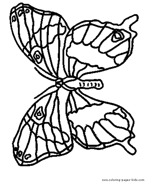 Butterfly printable coloring page for kids