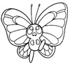 butterfly coloring page