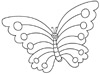 Butterfly coloring page for kids