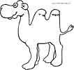 Camel coloring page