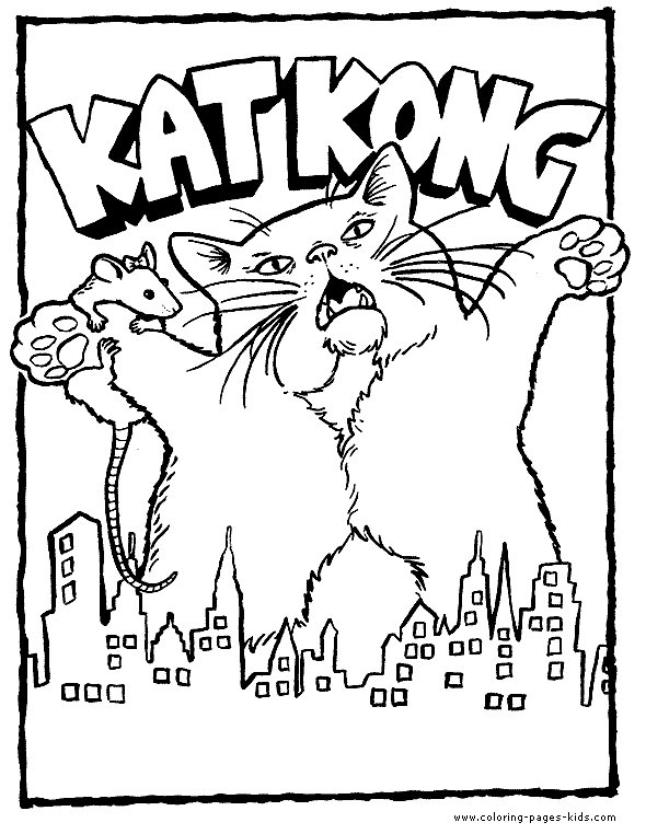 cat color page, animal coloring pages, color plate, coloring sheet,printable coloring picture