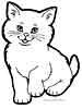 cat coloring page