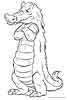 Crocodile coloring page