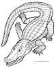 Crocodile coloring page