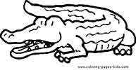 Crocodile coloring page