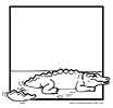 Crocodile coloring page