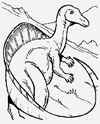 Dinosaur coloring page