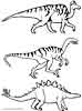 Dinosaurs coloring page