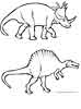 Triceratops Dinosaur coloring sheet