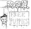 Free Puppies coloring