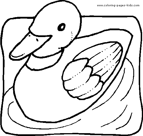 Duck color page, animal coloring pages, color plate, coloring sheet,printable coloring picture