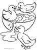 three ducklings coloring page