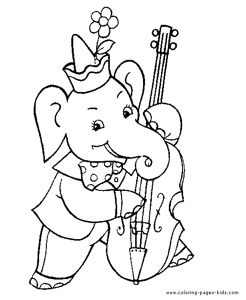 Elephant color page, animal coloring pages, color plate, coloring sheet,printable coloring picture