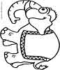 Elephant coloring page for kids