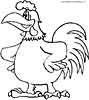 chicken coloring page