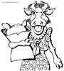 cows coloring page sheet picture