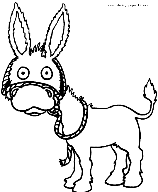 Donkey color page, animal coloring pages, color plate, coloring sheet,printable coloring picture