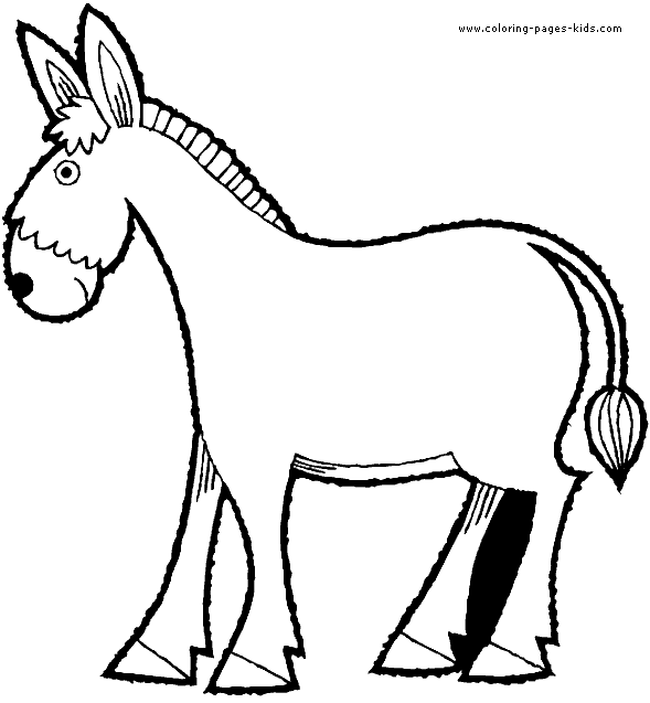 Donkey color page, animal coloring pages, color plate, coloring sheet,printable coloring picture