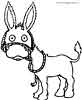 Donkey coloring page