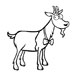 Goat coloring page