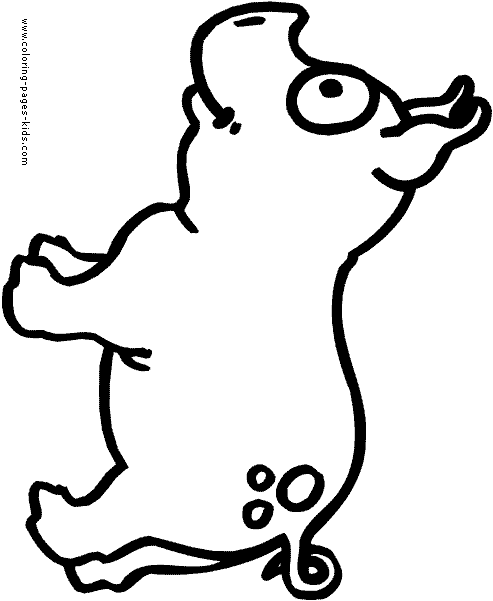 Pig color page, animal coloring pages, color plate, coloring sheet,printable coloring picture