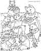 pig family coloring page pigs