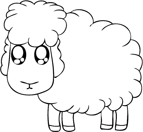 Sheep color page, animal coloring pages, color plate, coloring sheet,printable coloring picture