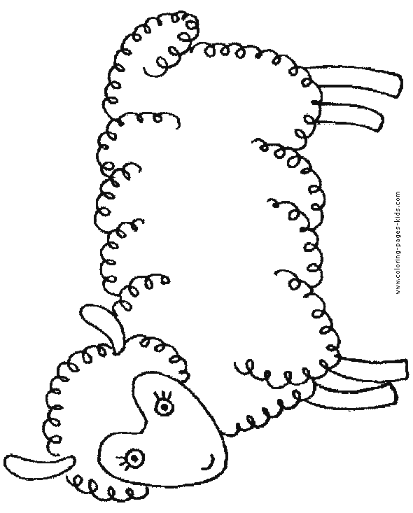 Sheep color page, animal coloring pages, color plate, coloring sheet,printable coloring picture